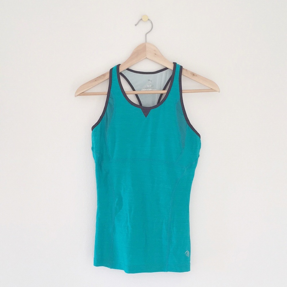 Athleta Teal Racerback Top